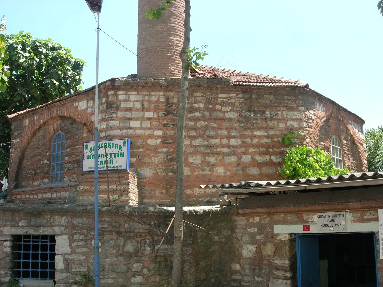 The former Mausoleum of the monastery of Gastria( today mosque of Sancaktar Hayrettin) in Istanbul viewed from N