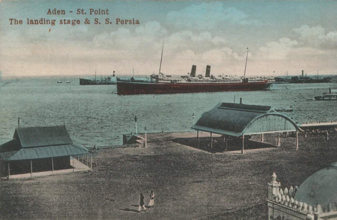 Harbour of Aden in Yemen.