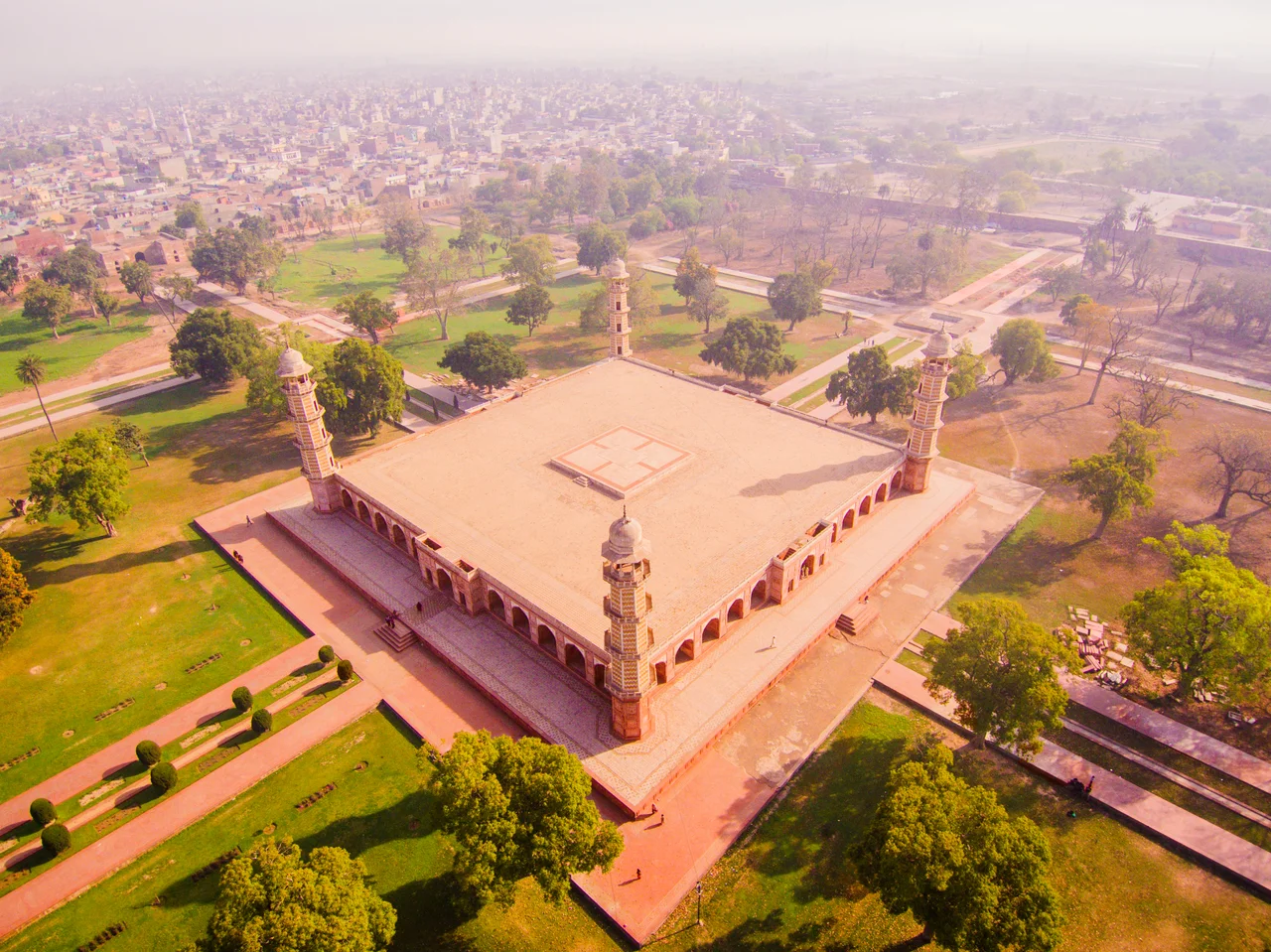 This is a photo of a monument in Pakistan identified as the