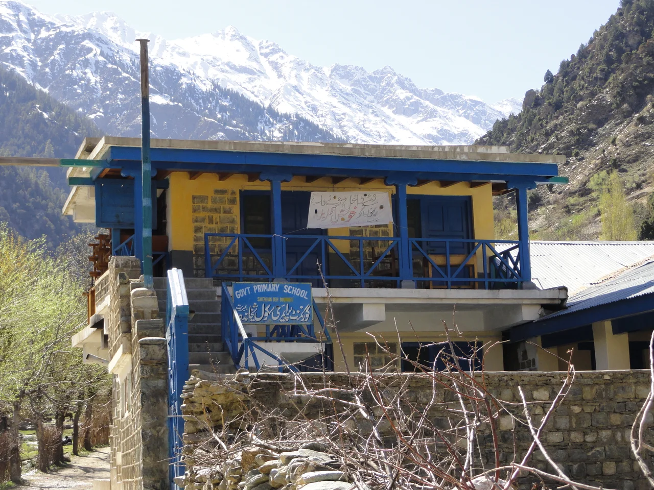 Picture of Govt. primary school, Bumburet Valley, Kalasha valleys, Pakistan