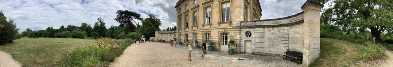 Aerial view of the Petit Trianon, Domain of Versailles, France
