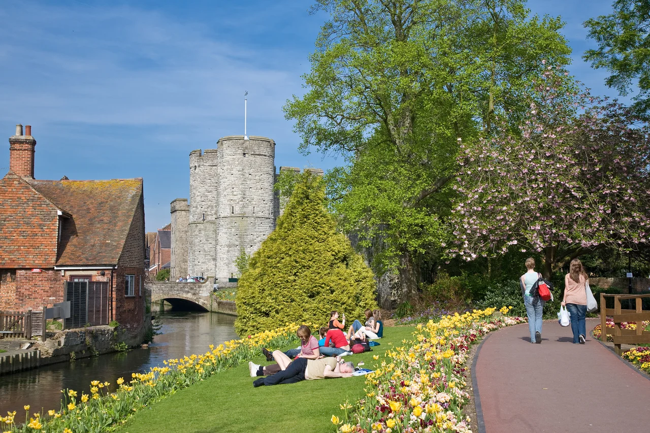 The River Stour in Canterbury, England. Taken by myself with a Canon 5D and 24-105mm f/4L IS lens.