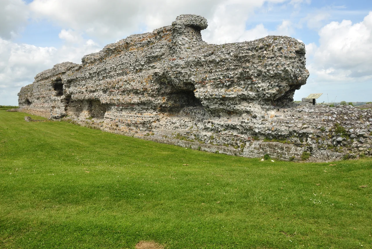 The Saxon Shore Fort at Richborough Castle, Kent.