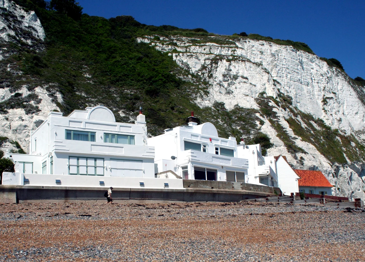 St. Margaret's Bay, Kent:  Beach houses