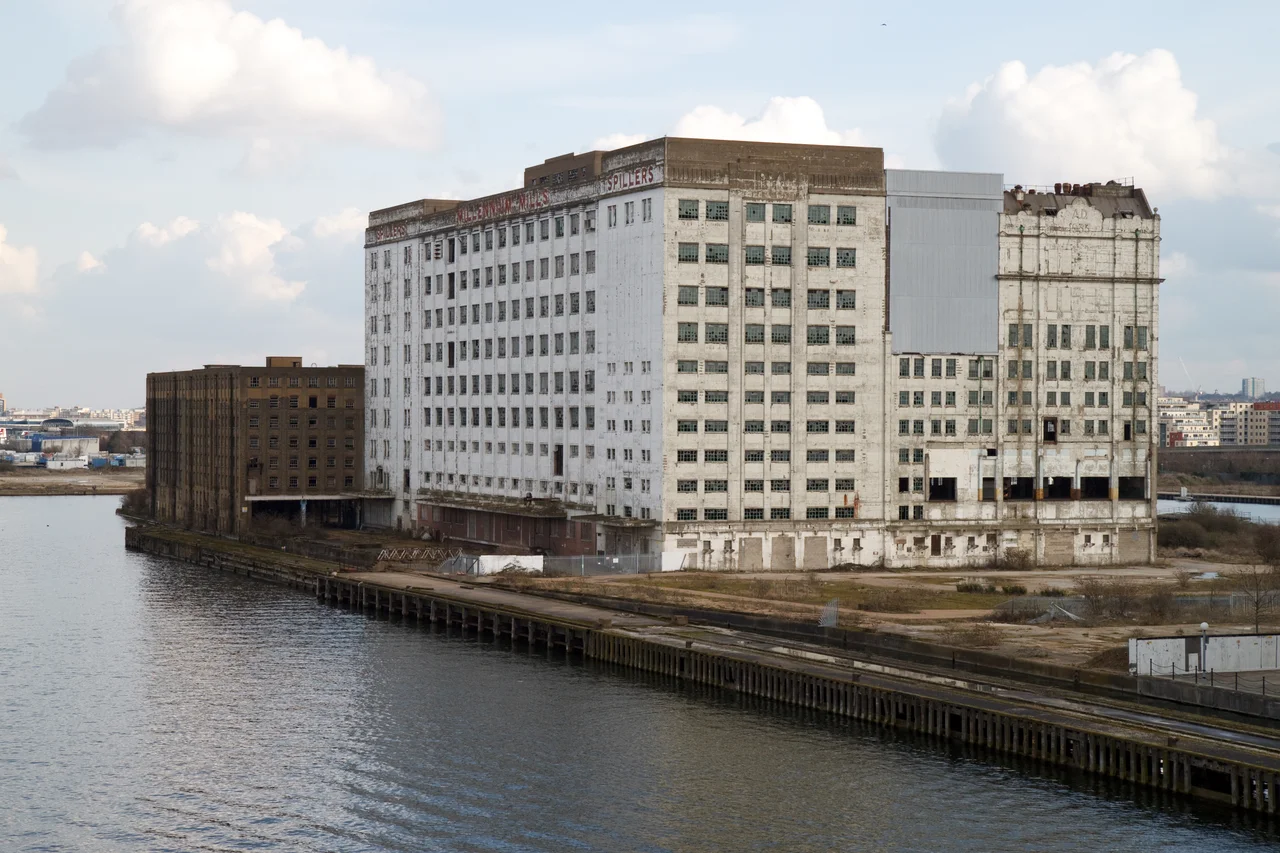 Millennium Mills viewed from the Northwest