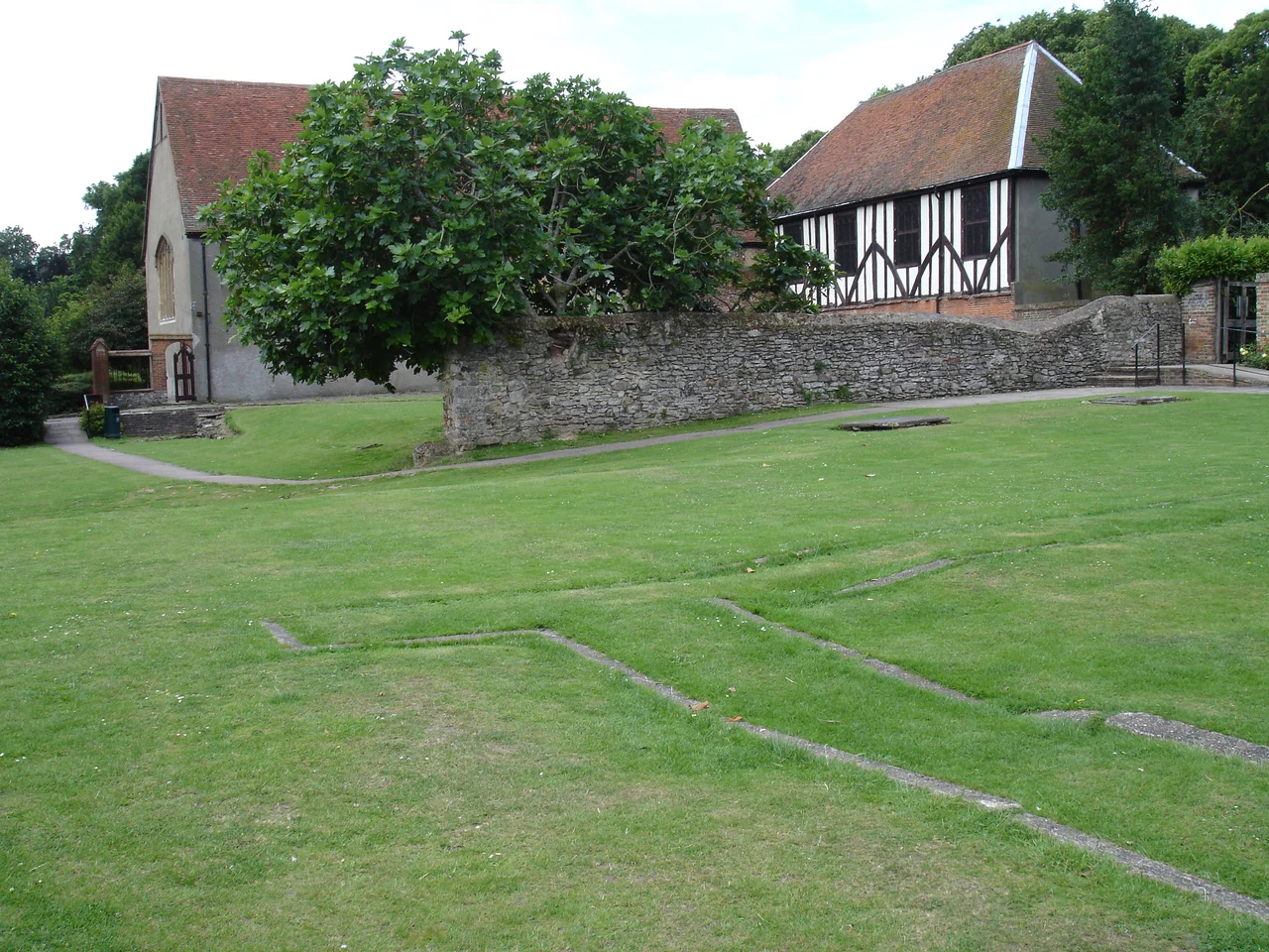The site of the former Cluniac Priory Church, Prittlewell, Southend-on-Sea, Essex, England