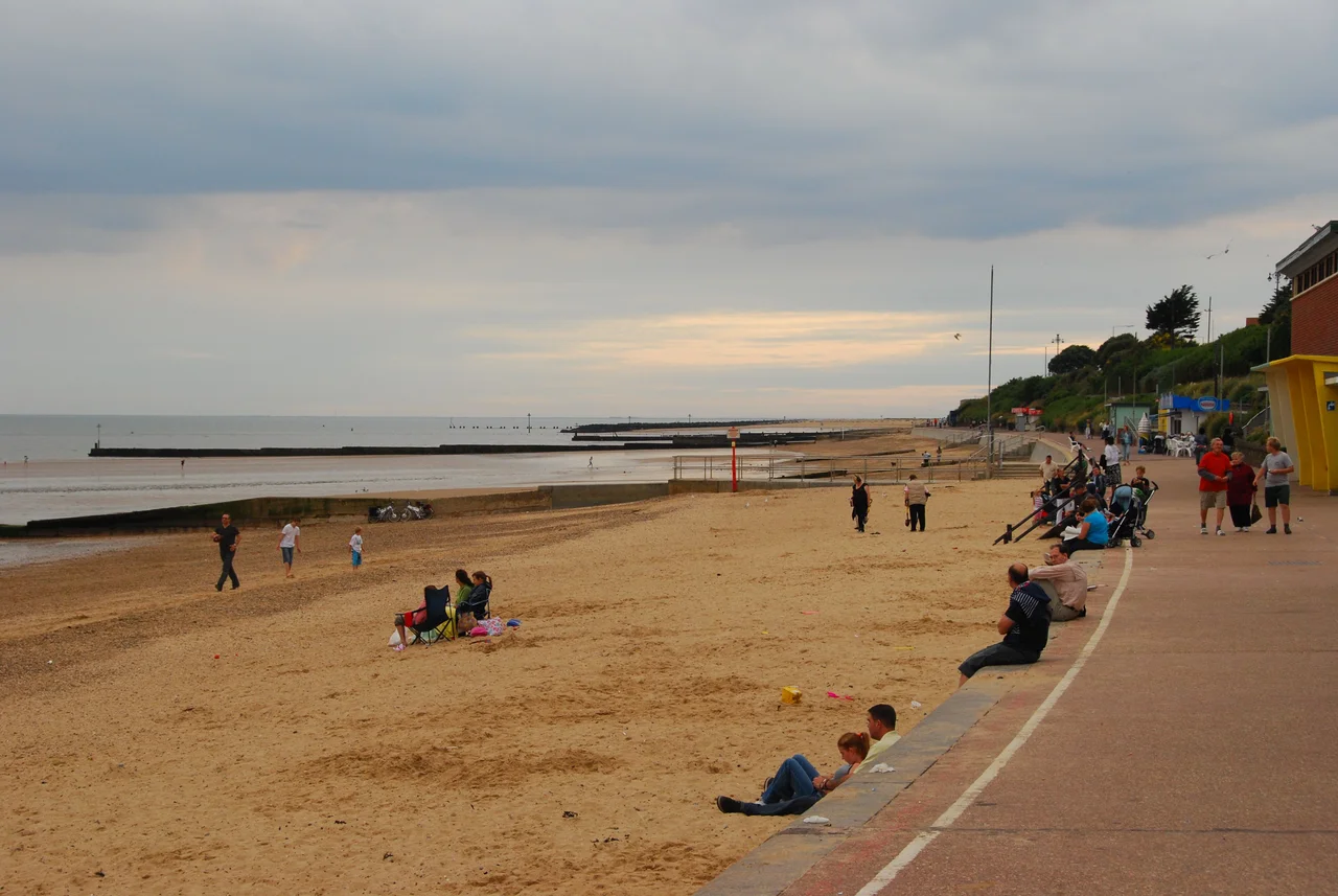 Beach and embankment, Clacton-on-Sea, United Kingdom
