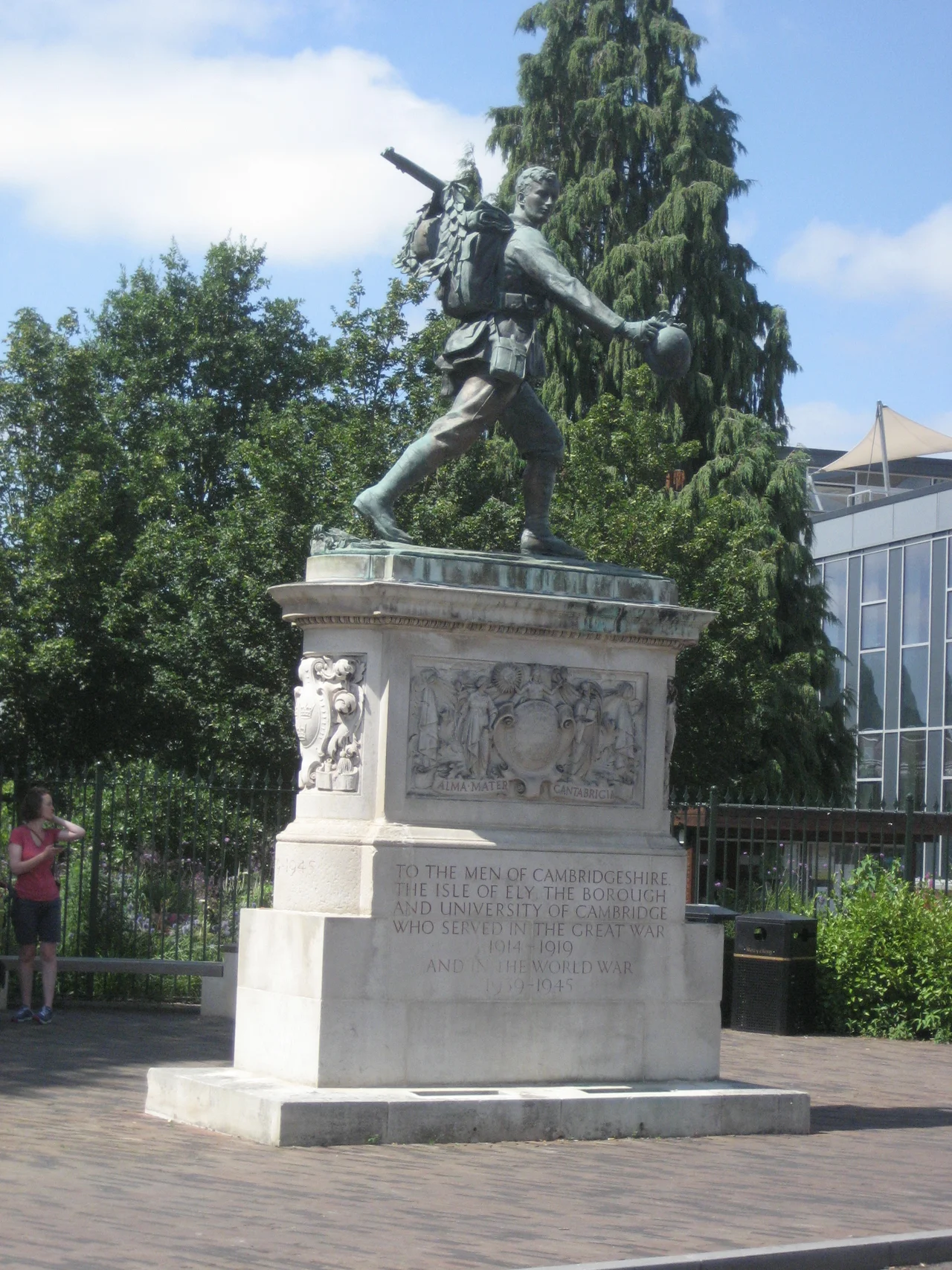 War Memorial, Hills Road, Cambridge, England (UK). Sculptor: Robert Tait McKenzie