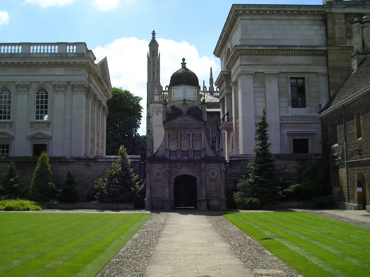 Gate of Honour, Caius Court, Gonville and Caius College, University of Cambridge