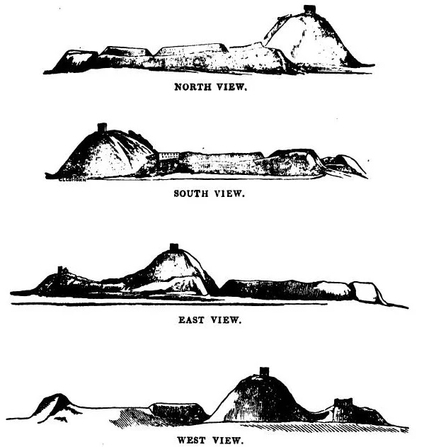 1849 drawing of Clare Castle, trimmed and tidied up by hchc2009