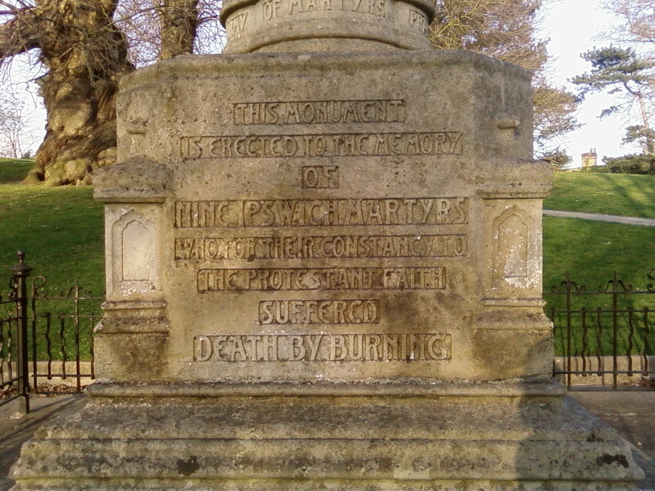 Ipswich Martyrs Monument, Ipswich, Suffolk.