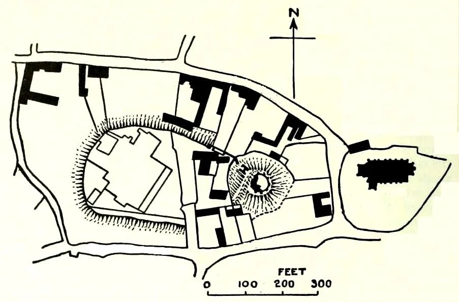 Plan of Eye Castle in 1911