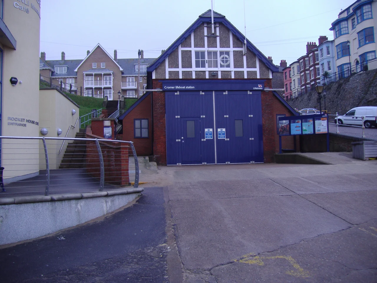 The old lifeboat house located on Cromer east beach now houses the ILB, Cromer, Norfolk