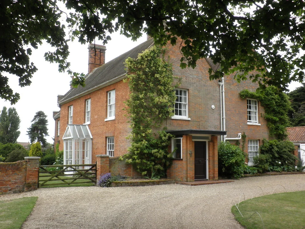 The Red House, Aldeburgh. A Grade II listed building in Aldeburgh, Suffolk. The home of the composer Benjamin Britten and his partner Peter Pears from 1957 to Britten's death in 1976