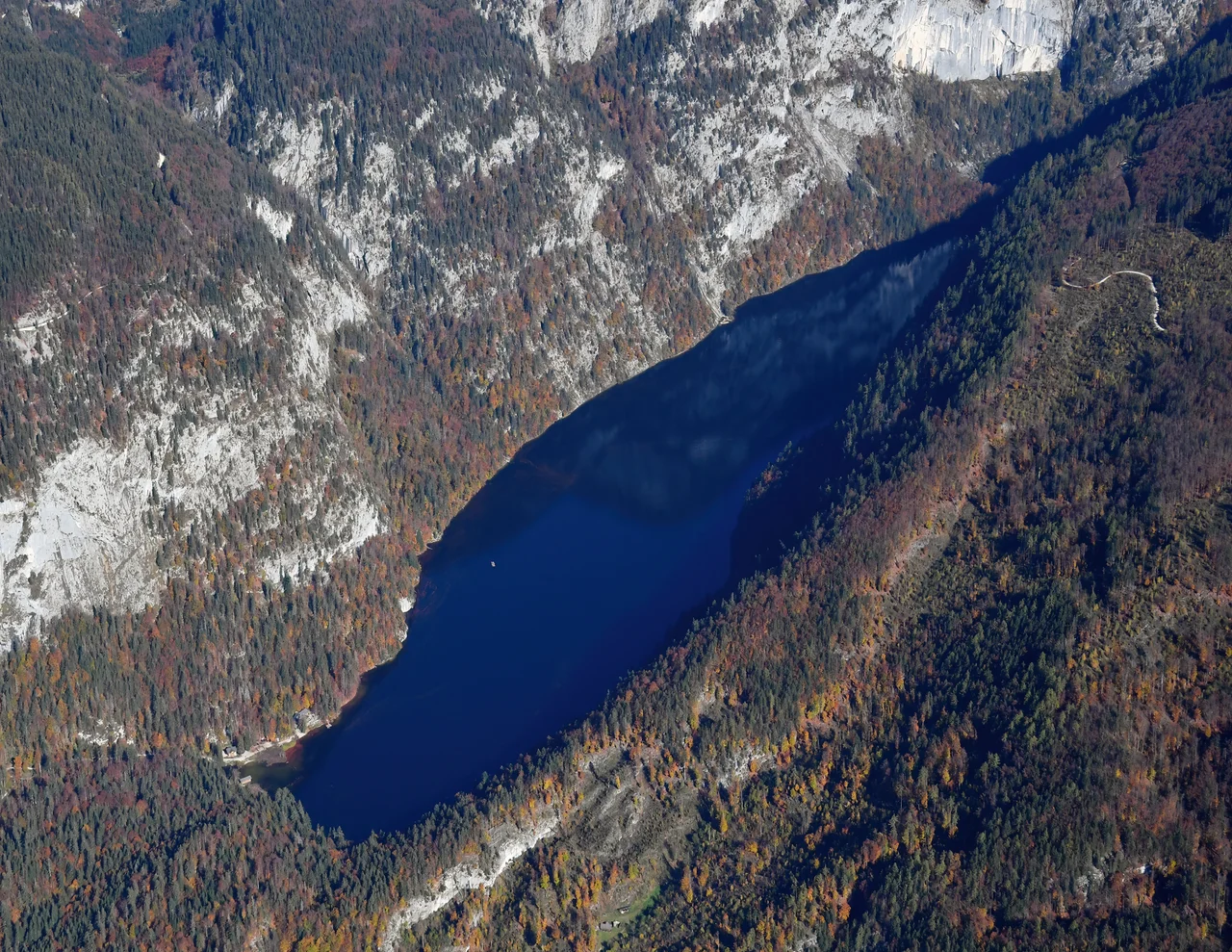 Aerial image of the Toplitzsee (view from the southwest)
