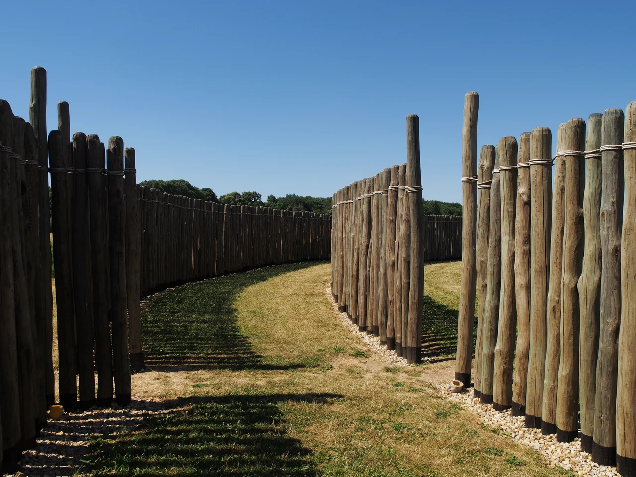 Detail of Goseck Circle (prehistoric solar observatory)