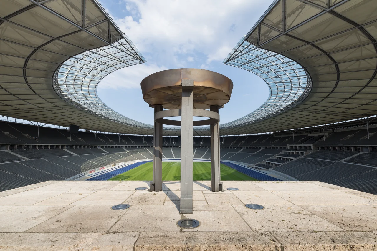 View from the Marathon Gate into the Olympiastadion in Berlin