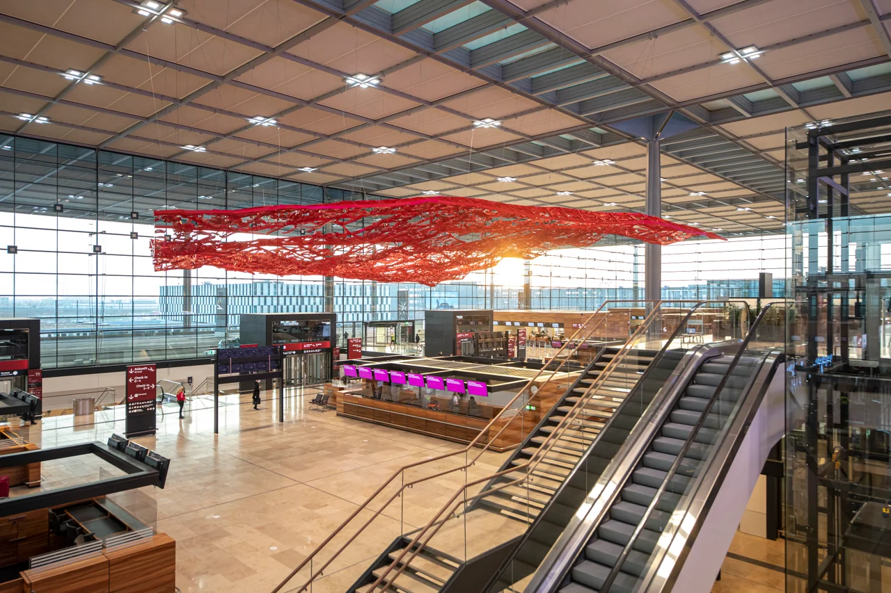 Red carpet, Berlin Brandenburg Airport Terminal 1