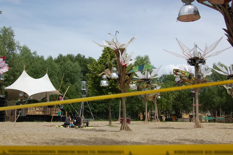 Fusion Festival 2014, Blick auf die Tanzwüste.