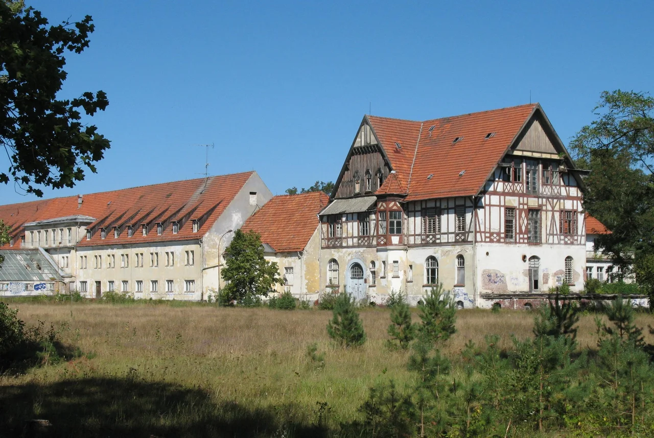 Former sanatorium in Lychen in Brandenburg, Germany