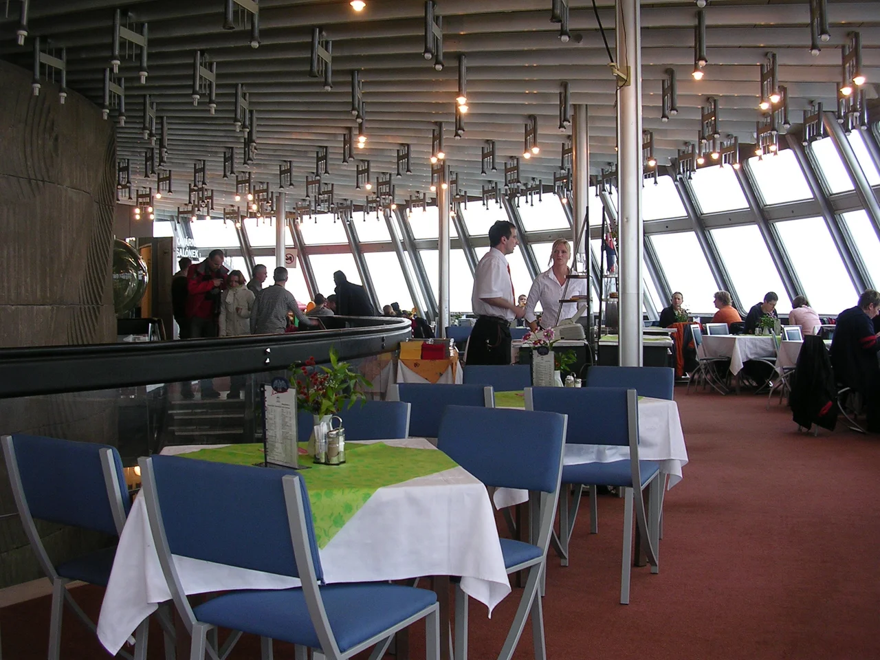 Ještěd Tower Restaurant, Liberec, the Czech Republic.