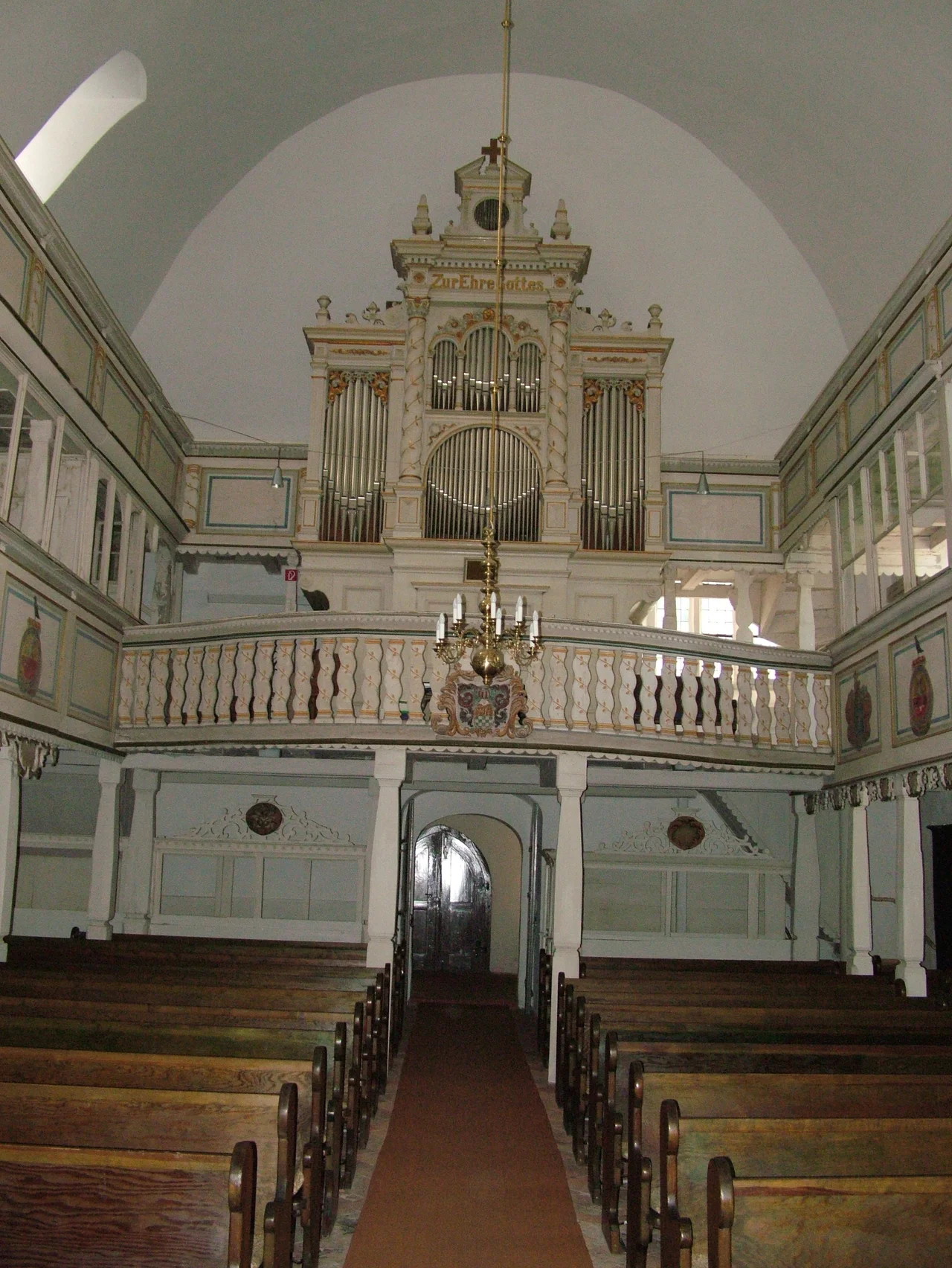 Vetschau, Germany altar of the church