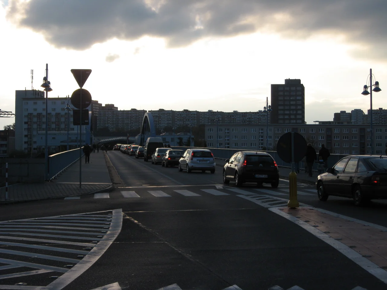 Slubice. The bridge between Slubice and Frankfurt an der Oder, Poland.