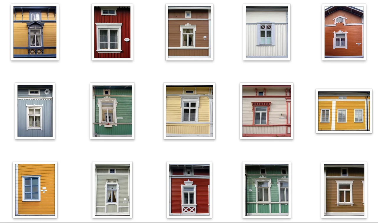 Houses in Rauma, Finland