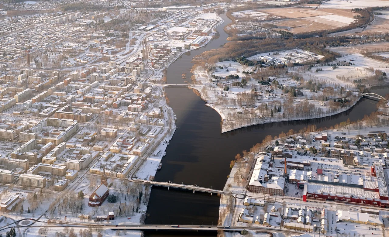 Aerial view of Pori.