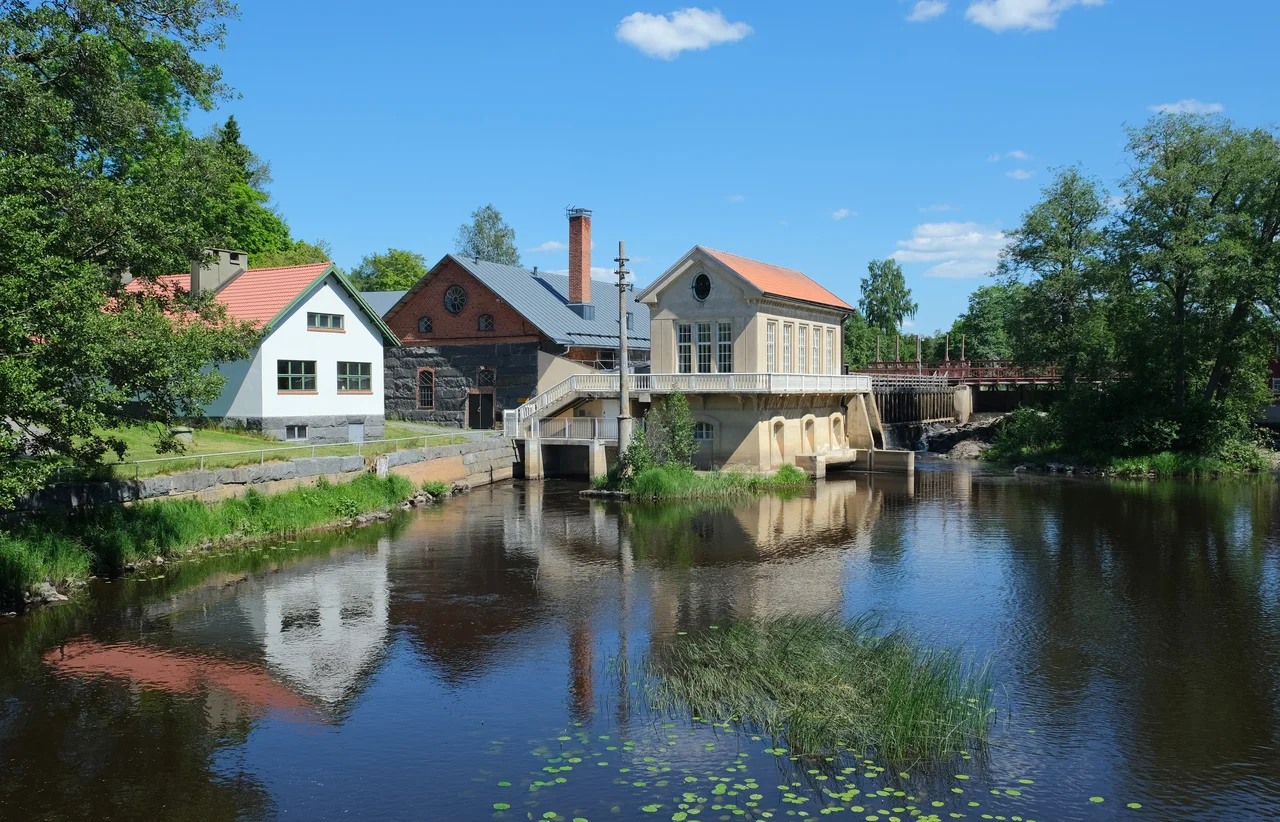 Makkarakoski Power Plant in the Noormarkku Ironworks, Pori, Finland.