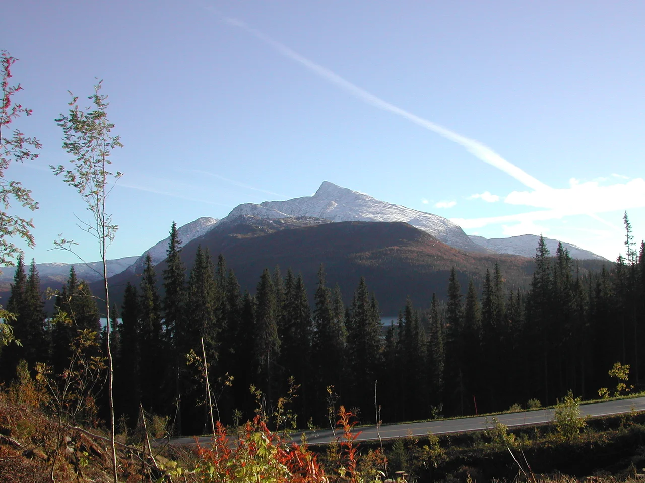 The mountain Lukttinden in Vefsn municipality, Norway