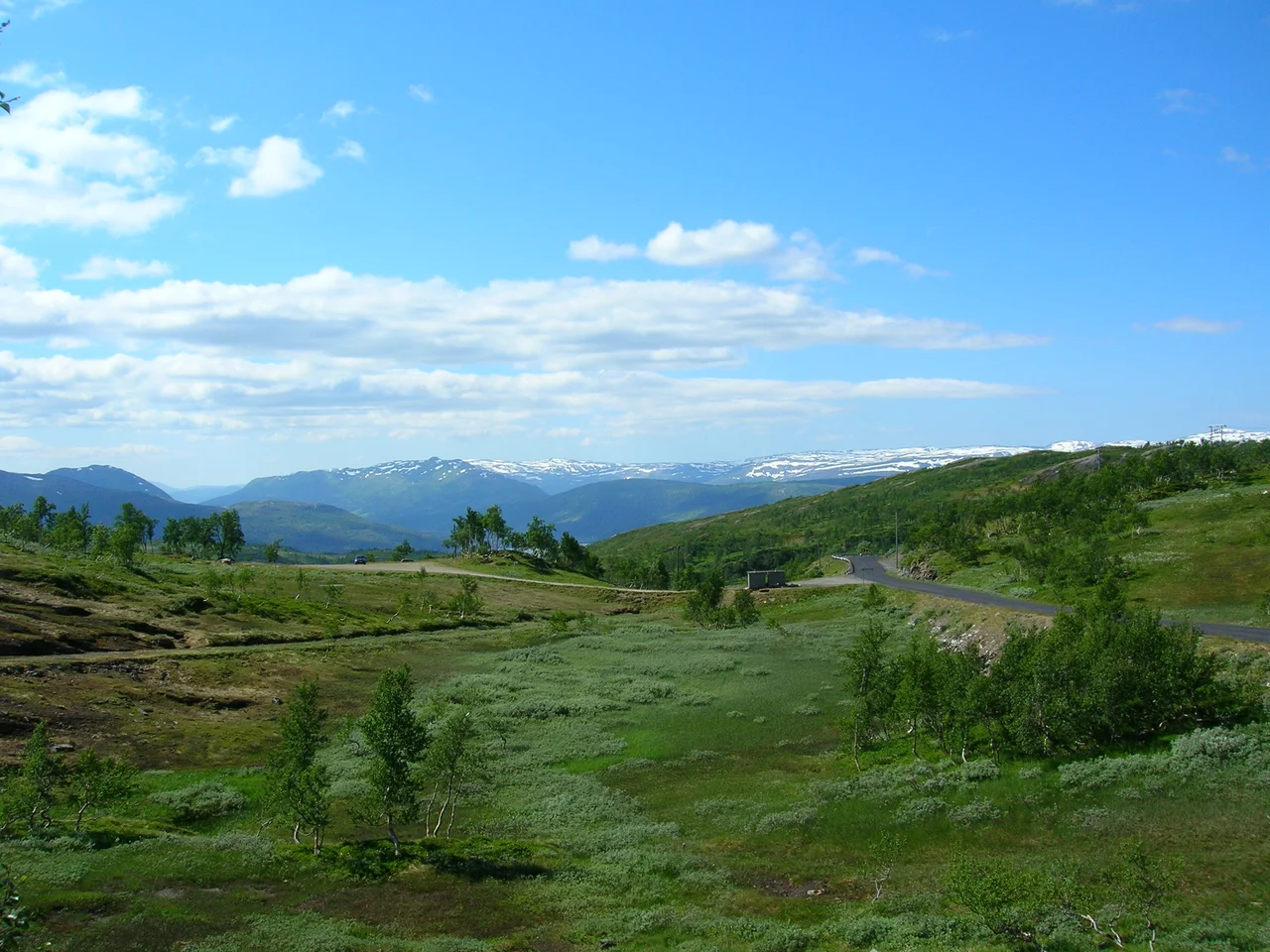 The beginning of the municipality of Vefsn, Nordland, Norway, seen southwards from Korgfjellet. Photo on Korgfjellet, Nordland county, Norway, on July 8, 2007 with a Nikon Coolpix 5600 5,1 Megapixel camera.