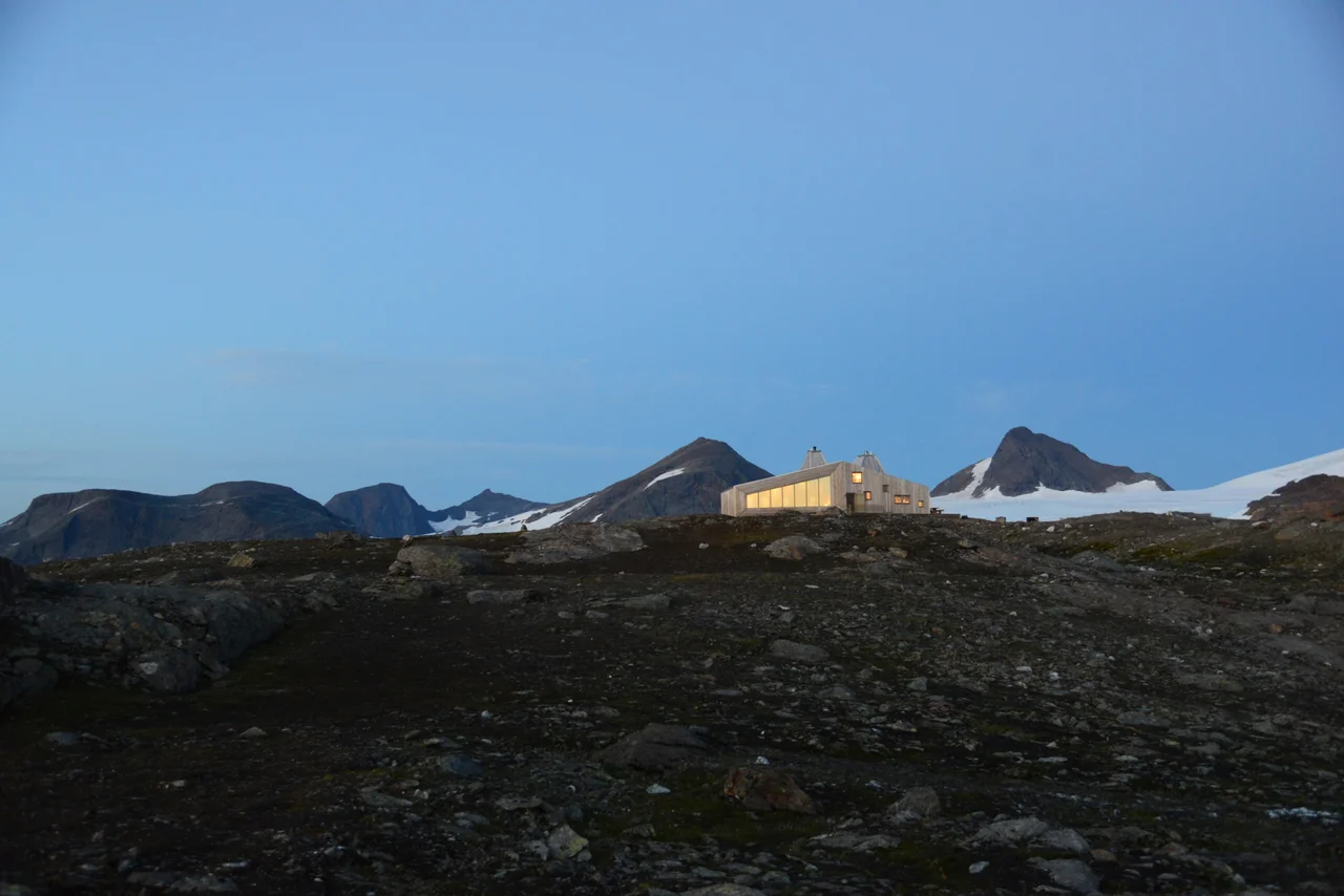 Aerial view from the west towards east, over eastern Hemnes municipality, direction towards Sweden (Västerbotten Län).