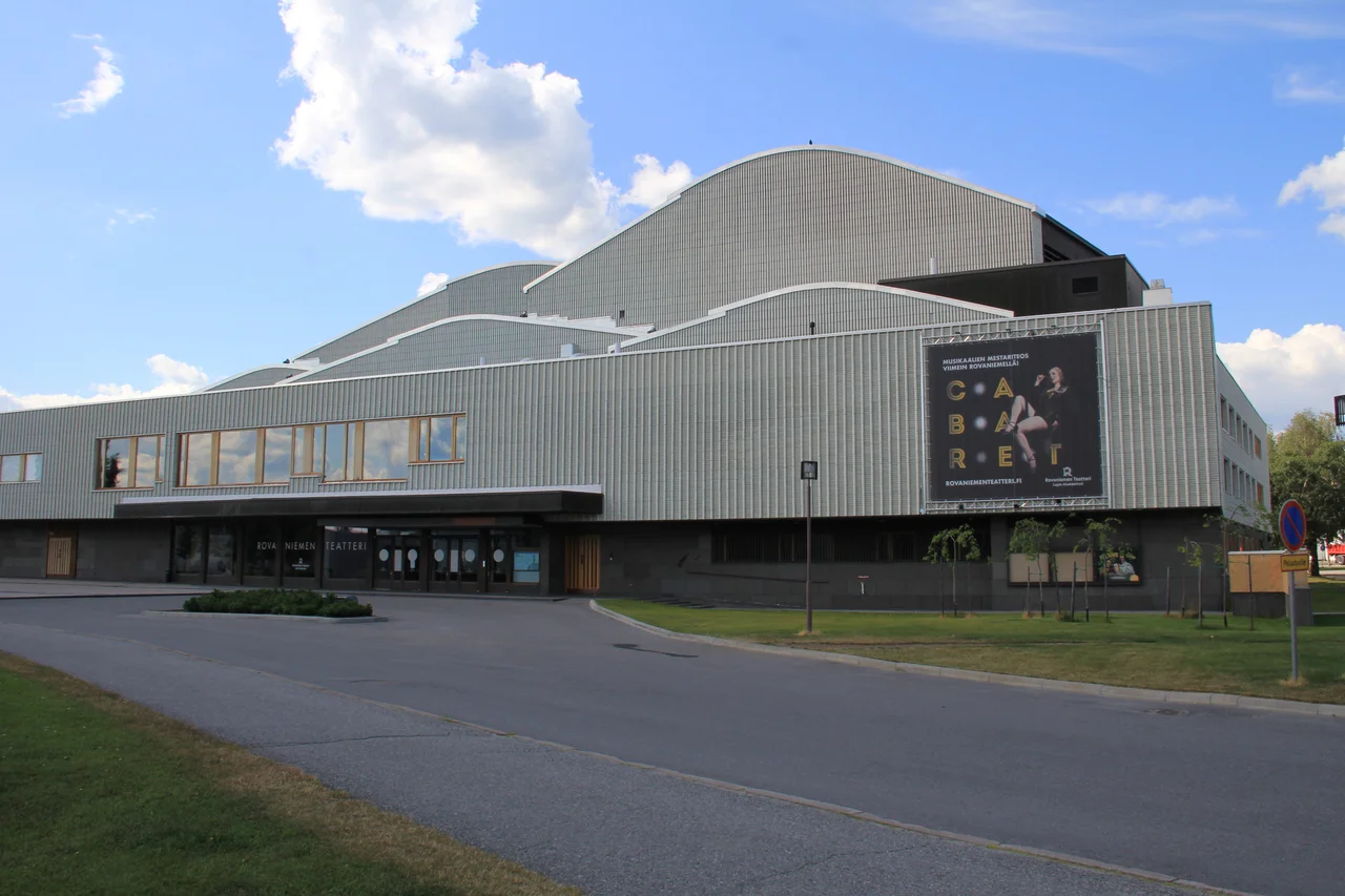Rovaniemi theatre, Lappia House, Rovaniemi, Finland. - Eastern facade