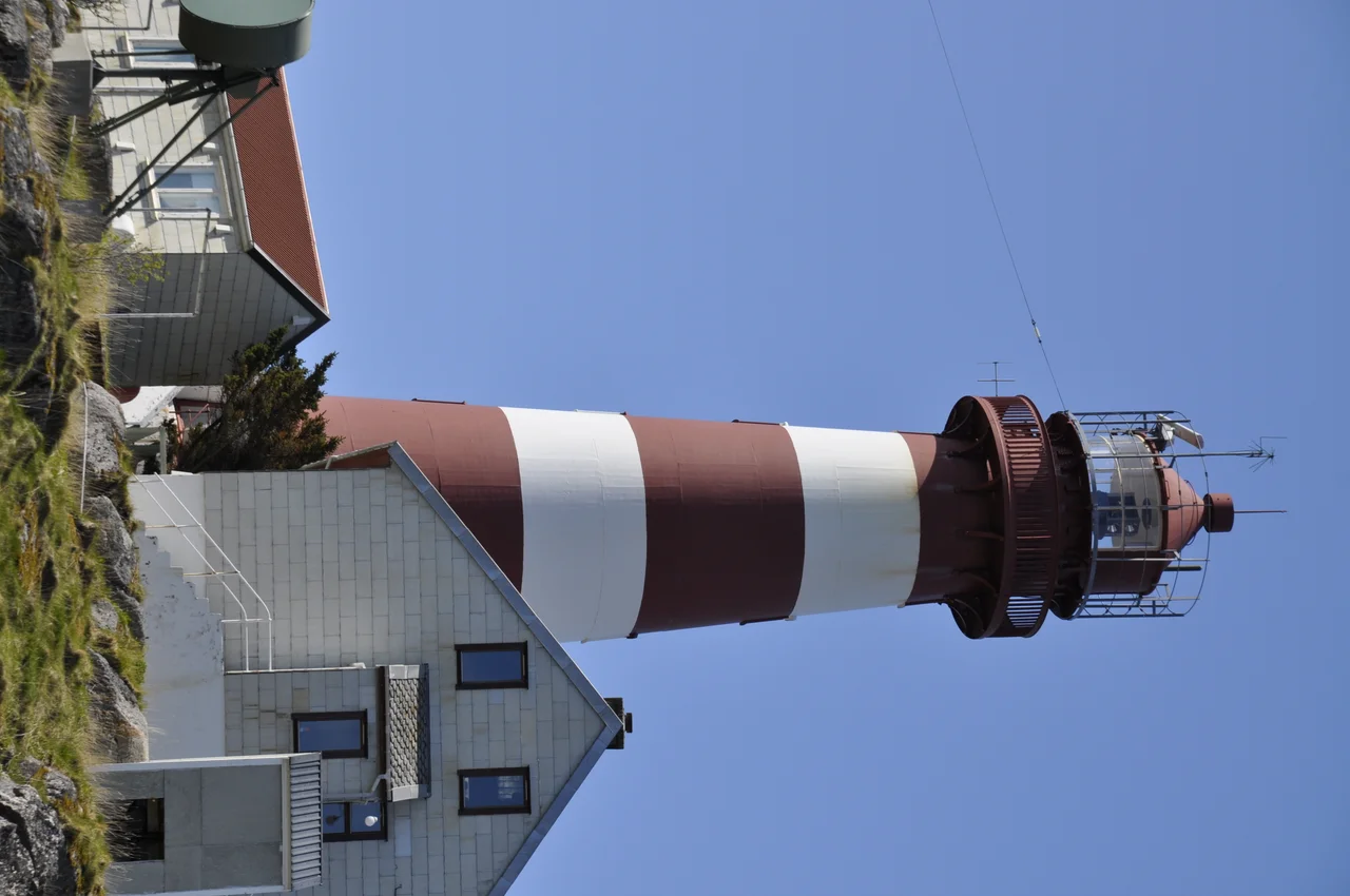 The lighthouse of Skrova, Lofoten, Norway