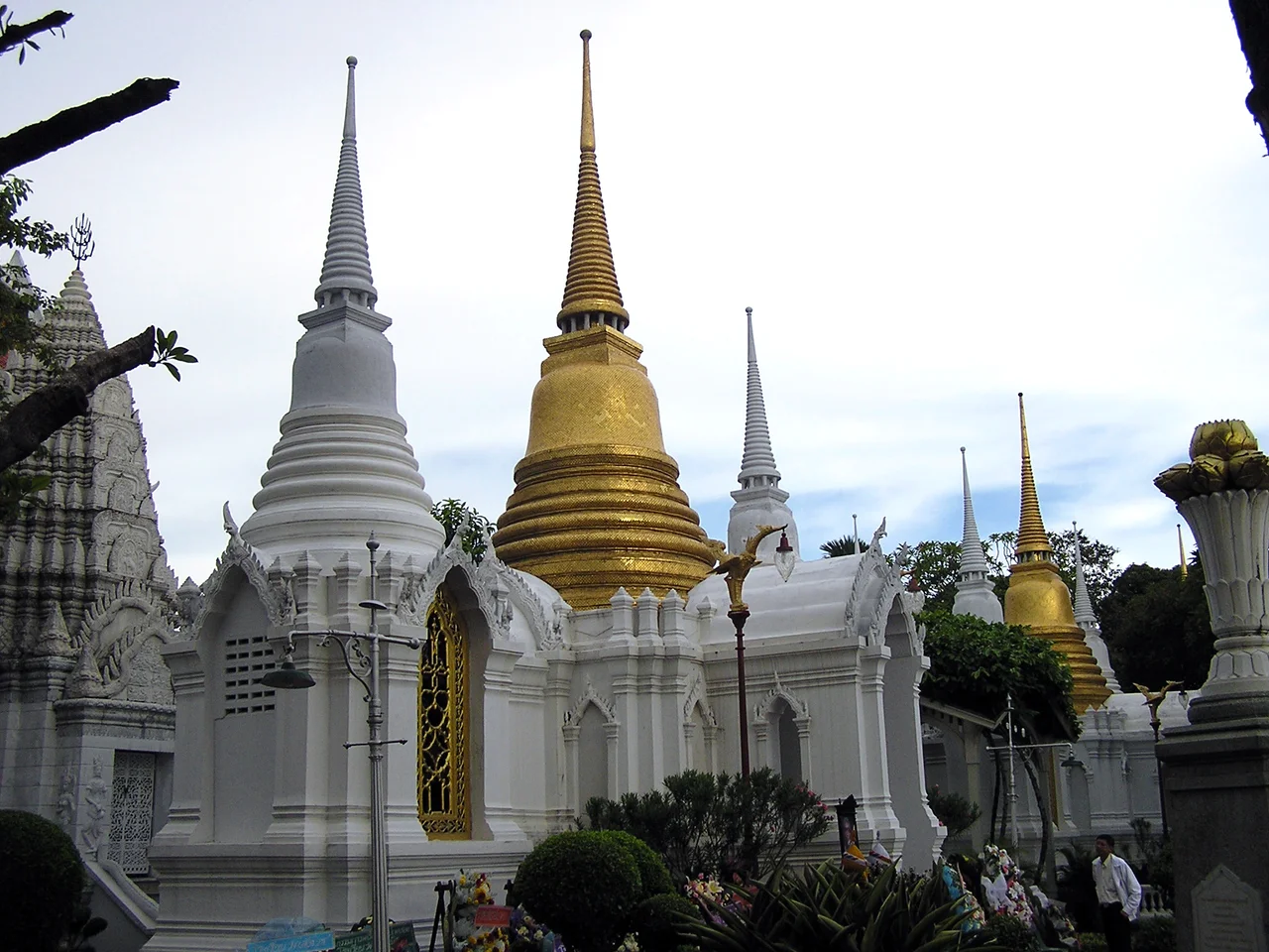 Mausoleum of HM the Queen Savang Vadhana at Royal Cemetery in Wat Ratchabopit, Bangkok, Thailand