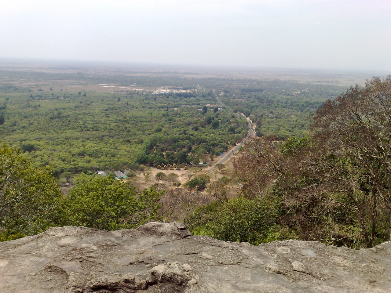 View from a cliff from Phnom Santuk, Cambodia, 5 March 2011