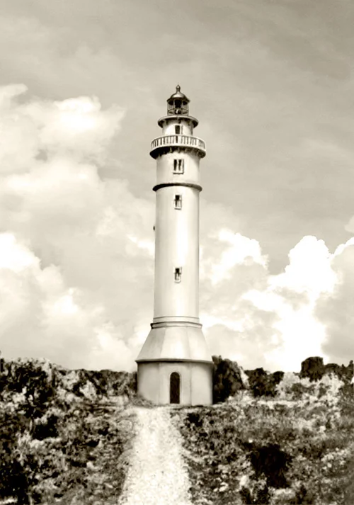 The American-built lighthouse on Maniguin Island in Culasi, Antique, Philippines. First lit in 1906.