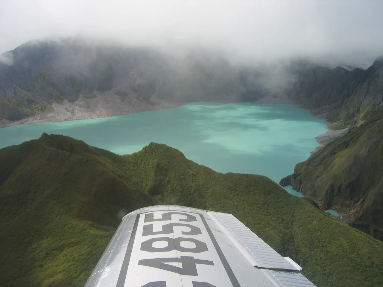 Crater lake on Mount Pinatubo, Luzon, Philippines