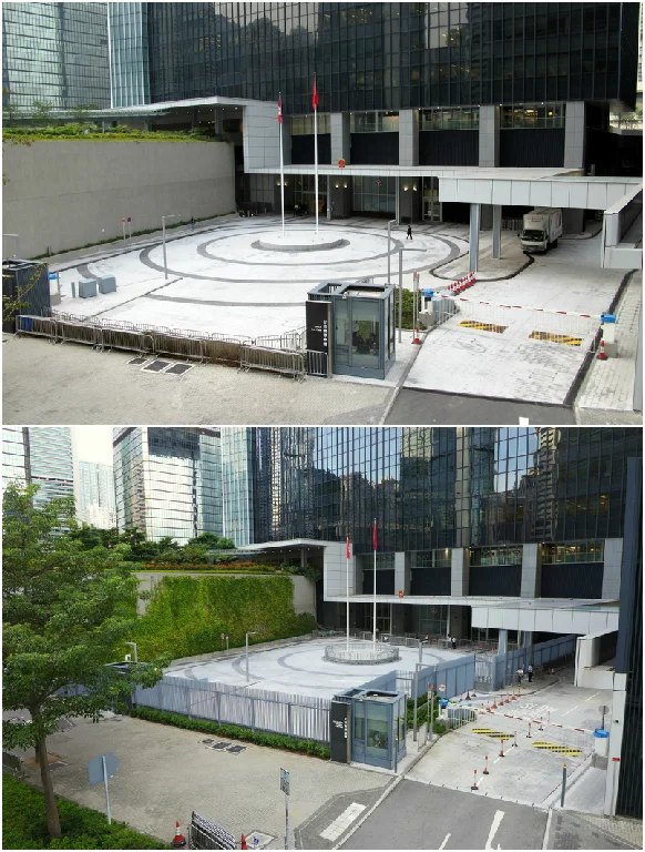 CGO East Wing Entry Plaza Compare