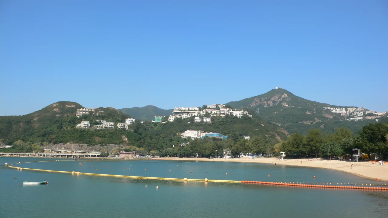 Deep Water Bay Beach in Southern District, Hong Kong
