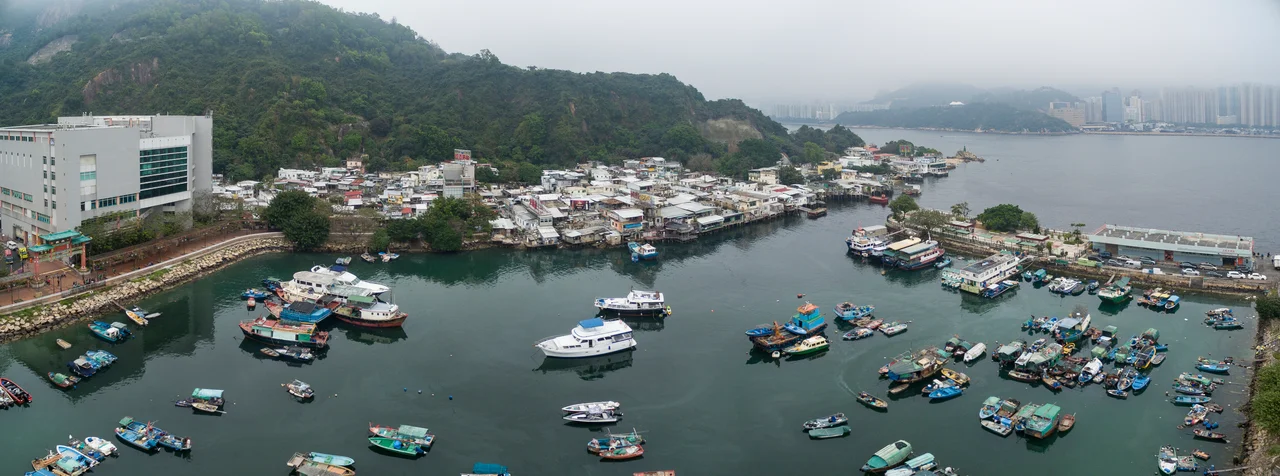 aerial panorama lei yue mun kowloon hong kong 2016 phantom 3