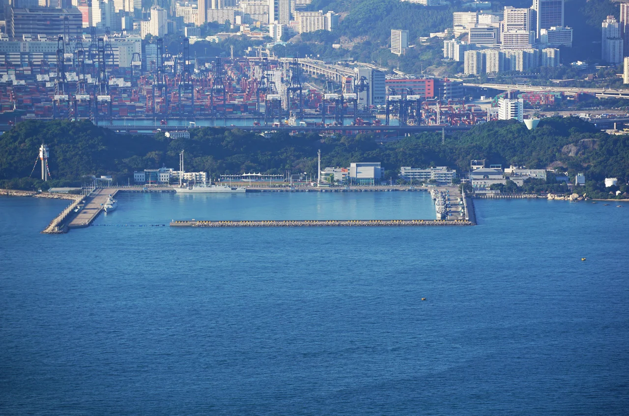Naval Base in Ngong Shuen Chau, Hong Kong.