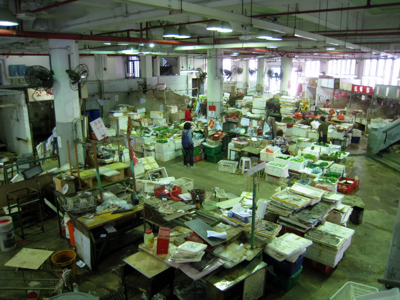 Old Wan Chai Market GF Overview 200808 灣仔街市地下