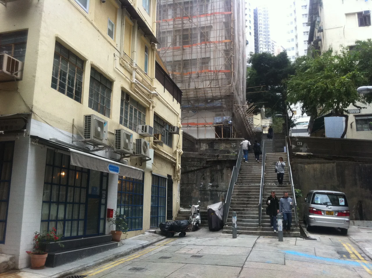 View of Pound Lane from its intersection with Po Hing Fong