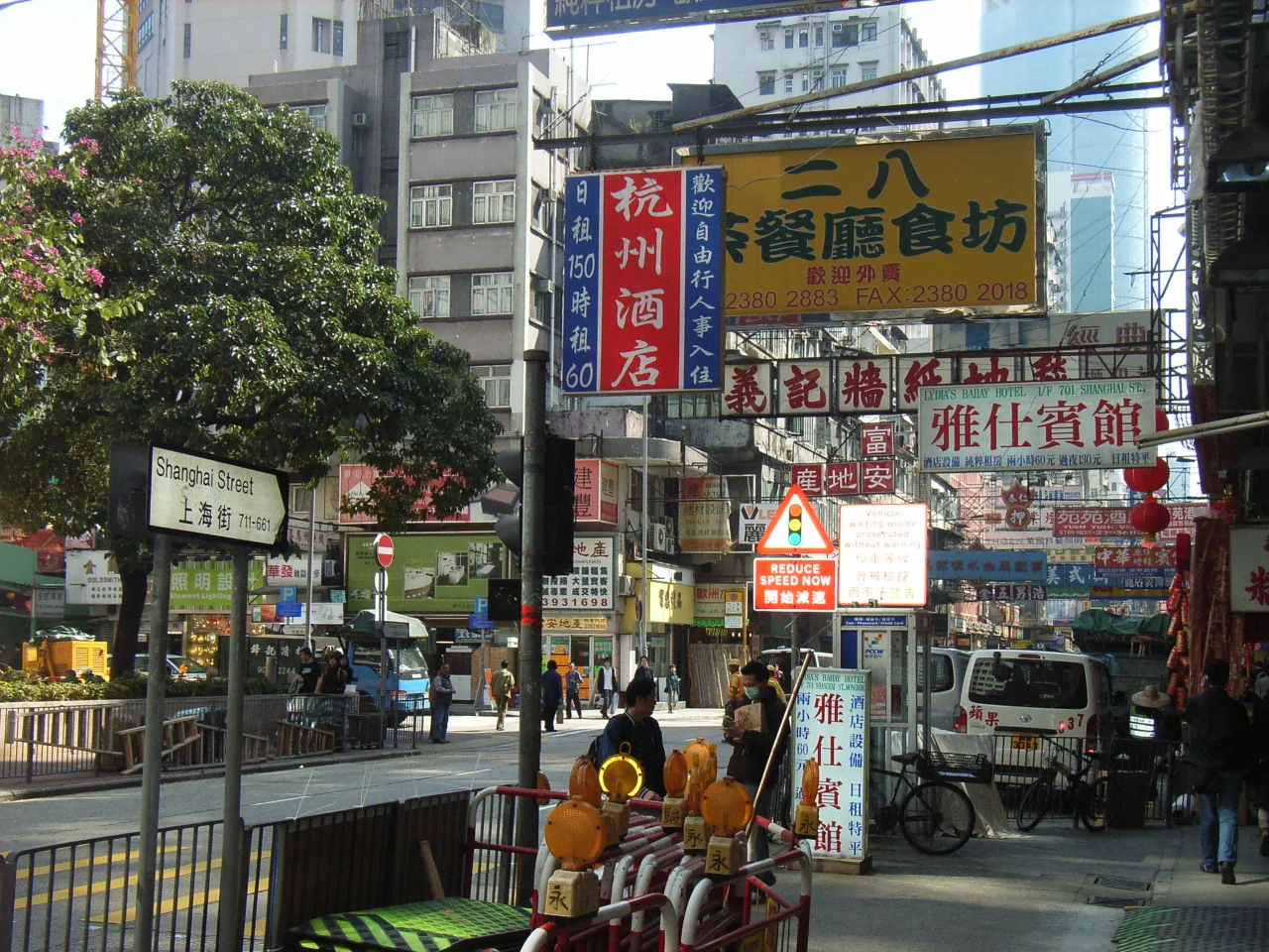 zh:上海街（en:Shanghai Street）是zh:香港zh:九龍zh:油尖旺區的一條街道.

Photo by zh:User:OLAMB.