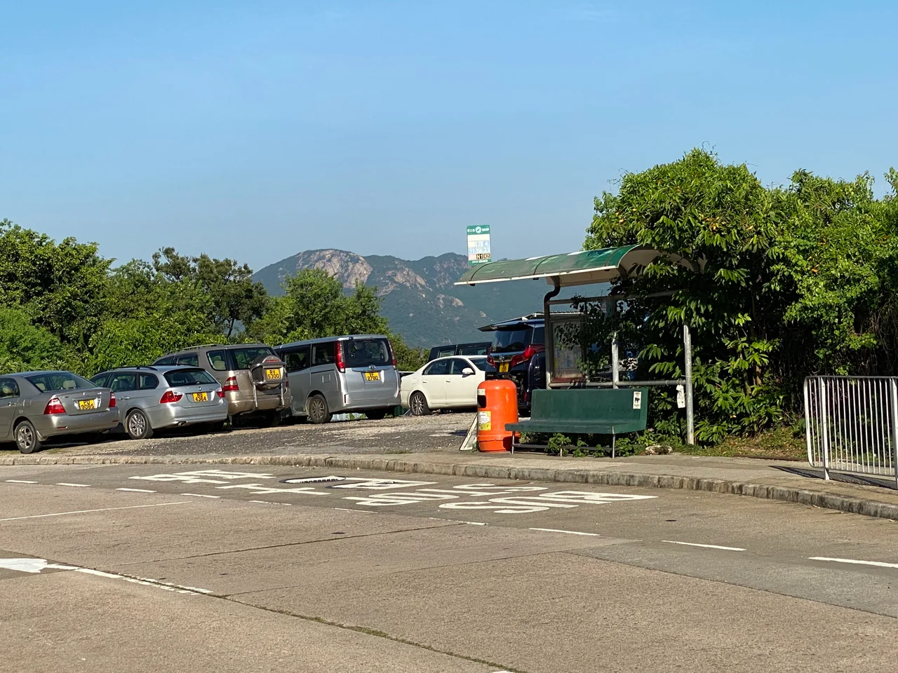 Quiet afternoon on Tong Fuk Beach on Lantau Island, Hong Kong
