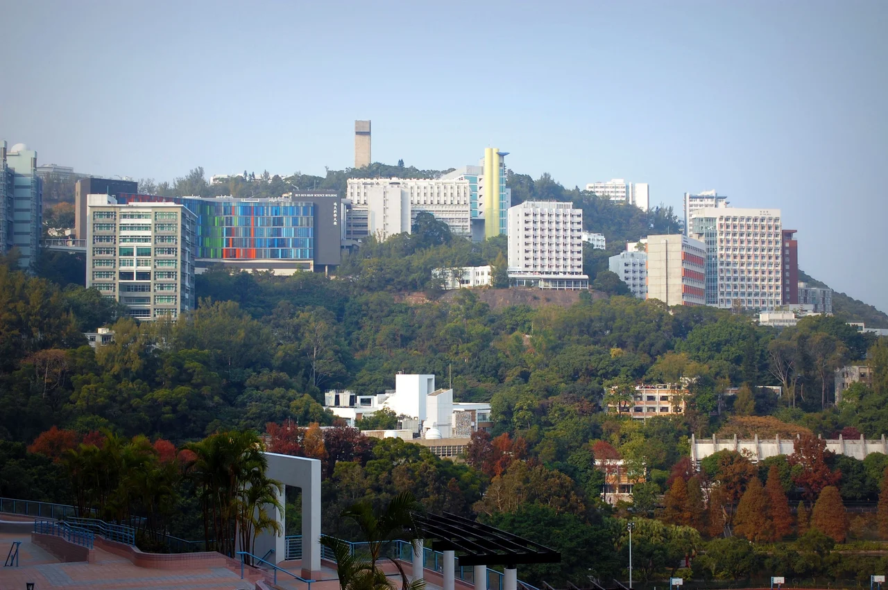 A view of part of the Chinese University campus.