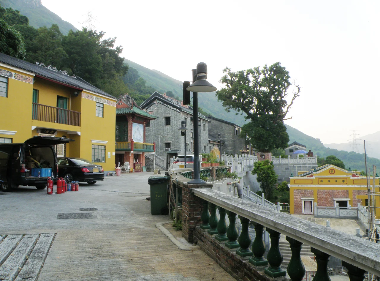Tsing Shan Monastery in Tuen Mun, Hong Kong.
