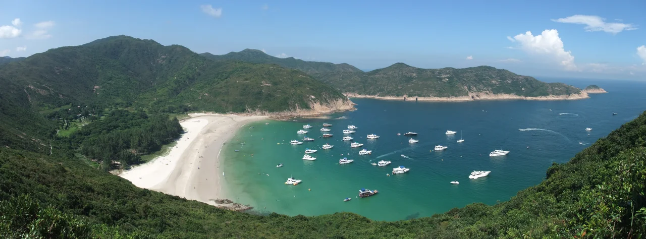 Panoramic photo of Long Ke Wan, combined from 2776459239, 2777323200, 2777329688 and 2777335998